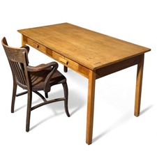 VINTAGE OAK DESK GOLDEN OAK
