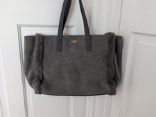 UGG grey suede leather bag