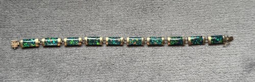 10k yellow gold faux black - faux,