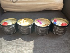 Handmade Vegan Soy Candles Set of 4 Assorted Designs