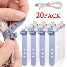20/12/4PCS Silicone Cable Ties