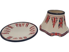 Yankee Candle Plate and Shade Set Union Jack Design