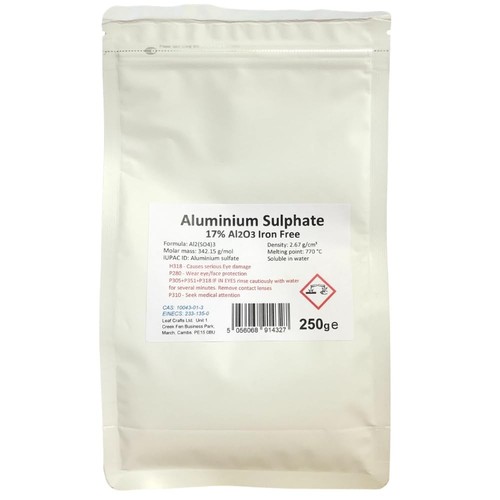 250g aluminium sulphate powder - 250g,
