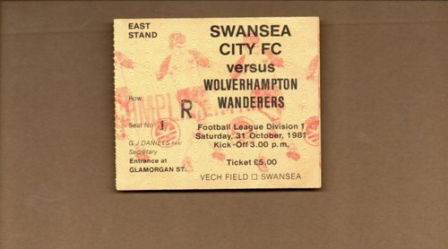 Used ticket swansea city - swansea,