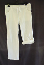 Full Circle white pull-on convert to 3/4 trousers W 35-38" i'lg 29.5" Size 14