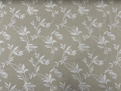 Brodie embroidered leaf linen - ,