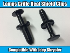 10x Clips For Jeep Chrysler Bumper Push Type Retainer Lamps Grill Heat Shield