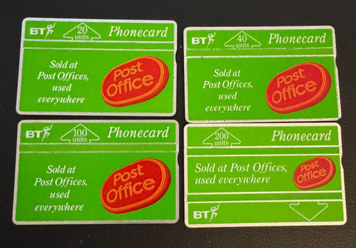 Phonecards 4 x - bt,