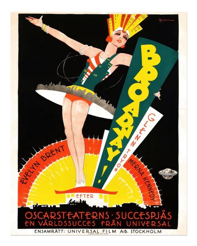 Vintage broadway poster wall - vintage,