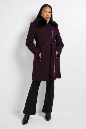 Wallis berry coat womens - berry,