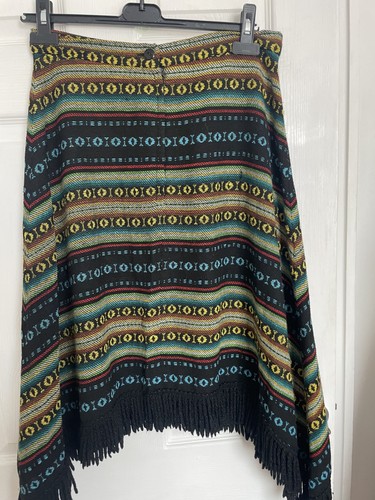 Aztec skirt black tribal - aztec, m