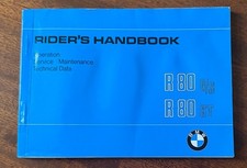 BMW R80G/S R80ST ORIGINAL 1983 RIDER'S HANDBOOK & SERVICE RECORD - VGC