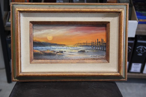 Ocean sunset pier landscape - pier,
