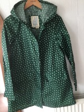 SEASALT  CORNWALL “ The Pack It Jacket” Green Spotted UK 8-10.