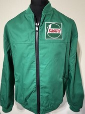 Superb Retro Classic Castrol Badged Zipped Lined Jacket Motorsport L 44" Chest