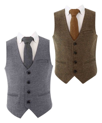 Boys classic herringbone - herringbone, tweed