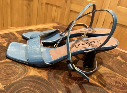 Blue sandals elegance - sandals,