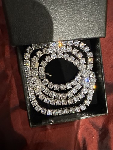 Sim diamond tennis necklace - diamond,