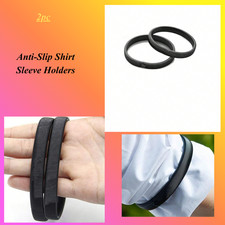 Sleeve Garters Anti-Slip Shirt Sleeve Holders Garters Stretch Metal Armbands