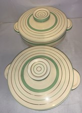 Pair Of Clarice Cliff Art Deco