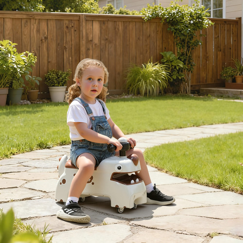 Kids ride dinosaur car foot - kids,