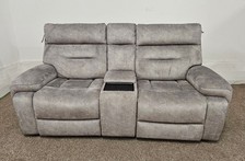 Furniture Village Cinemax Media 2 Seater Power Recliner sofa, Light Grey