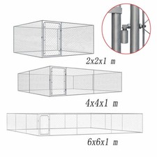 Outdoor Dog Kennel Galvanised Steel Pet Frame House Playpen Enclosure Run Cage