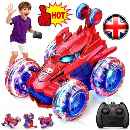 Spiderman stunt car remote - spiderman,