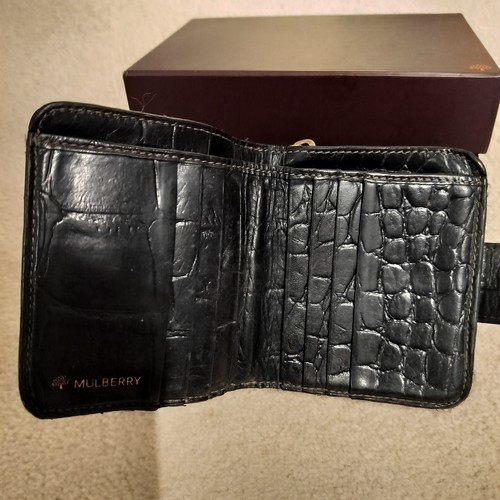 Mulberry black leather wallet - mulberry,