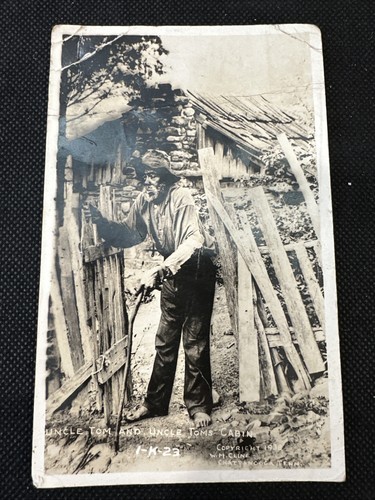 1938 postcard uncle tom - 1938, tom’s