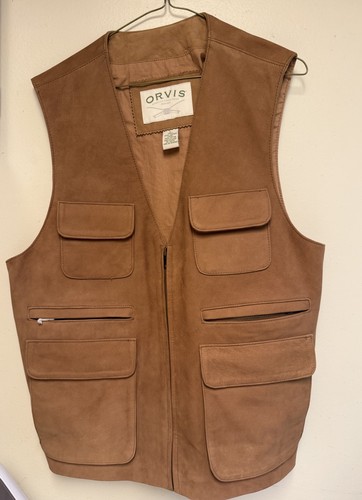 Orvis nubuck leather gilet - orvis,