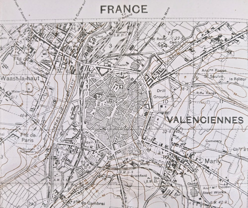 Original ww1 british map - ww1,