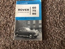 ROVER P4 60 75 90 SALOON ( 1949 - 1959 ) OWNERS REPAIR MANUAL