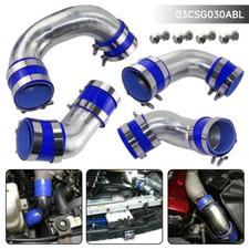 For Nissan Skyline R33 R34 GTR RB26DETT Alloy Intercooler Piping Pipe Kit Blue