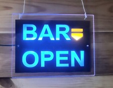 BRIGHT BLUE LED ACRYLIC BAR