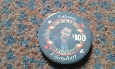 TMG Antonio Esfandiari Poker Professional $100 Full Ceramic Poker Chip