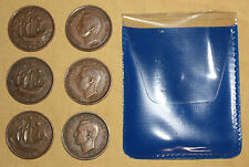6 Shove Ha’penny board coins 1937-1967 you choose dates George VI QEII Halfpenny