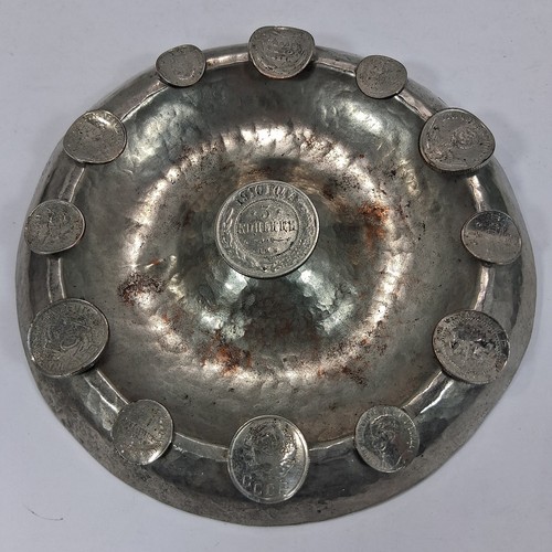Trench art ashtray 1777 coin - trench,