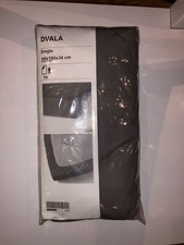 Dark Grey Fitted Sheet IKEA Dval