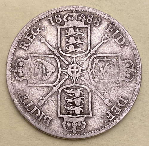 Victoria 1888 florin - victoria, two
