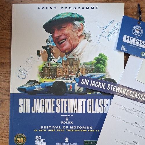 Signed sir jackie stewart - signed,