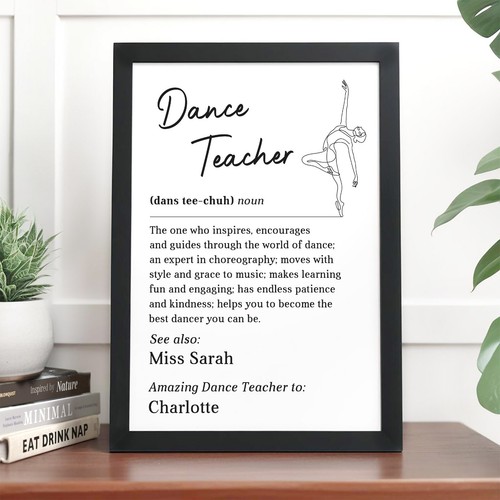 Personalised dance teacher - personalised,