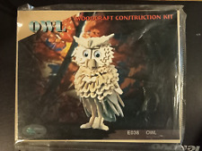 Owl Woodcraft Construction Kit - pack 9" x 7 1/2" - Unused