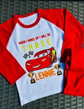 When I Wake Up I Will Be Personalised Birthday Lightning Pyjamas Kids Pyjamas
