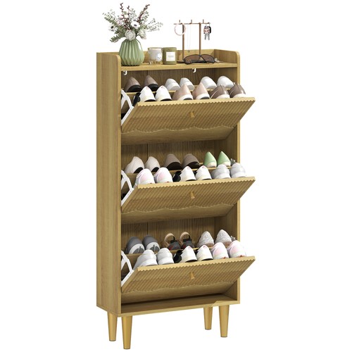 Homcom narrow shoe cabinet - homcom,
