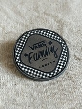 VANS SHOES Limited Edition Family Enamel Pin Badge Streetwear Skateboard Silver
