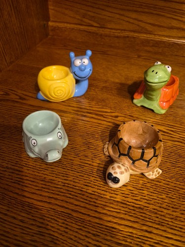Set four egg cups amusing - egg,