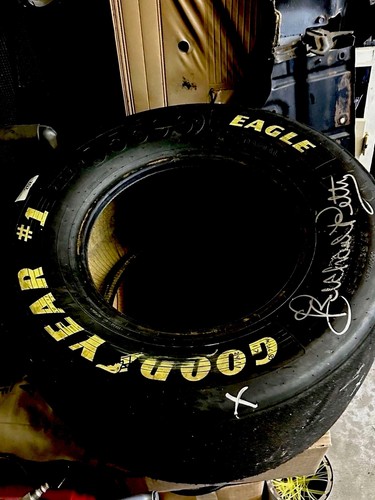 Nascar indy tire signed - nascar, by
