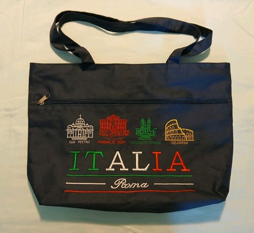 Italia roma embroidered canvas - italia,