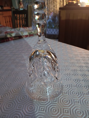Crystal dinner bell - crystal,